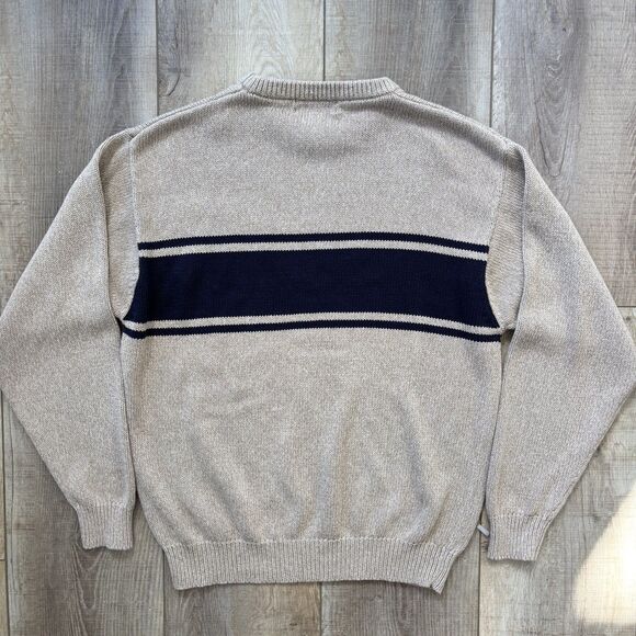 Vintage Croft & Barrow Mens Knit Sweater Size L Fisherman Academia Heritage Cozy - Picture 10 of 13